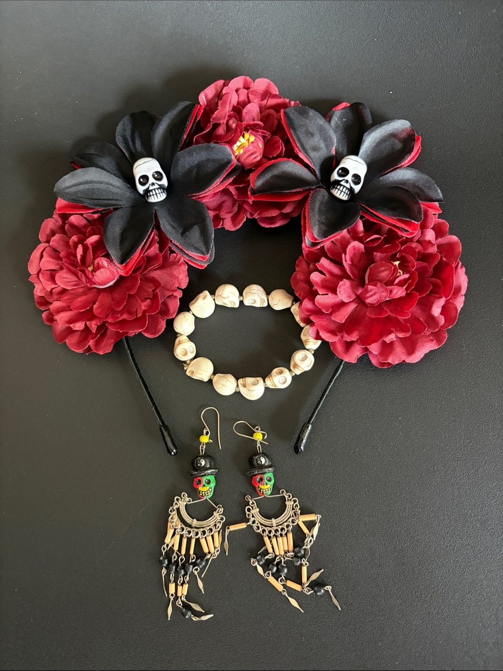 Day of the Dead Halloween accessory lot